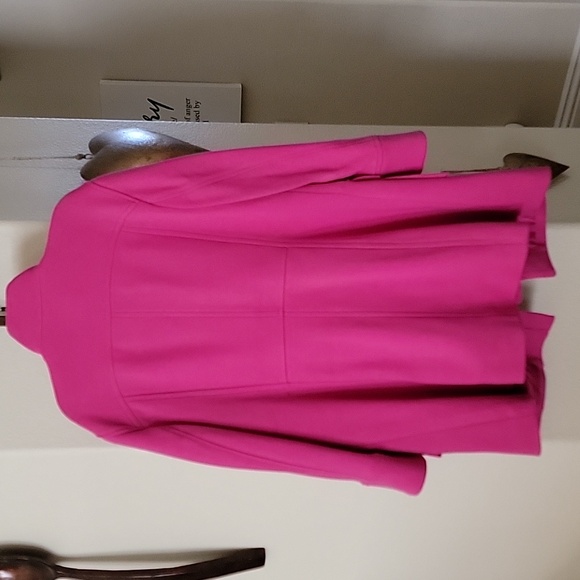 INC Coat Jacket w/Stand Collar Zip/Snap Flap Close Pink size XXL NWT - Picture 14 of 16